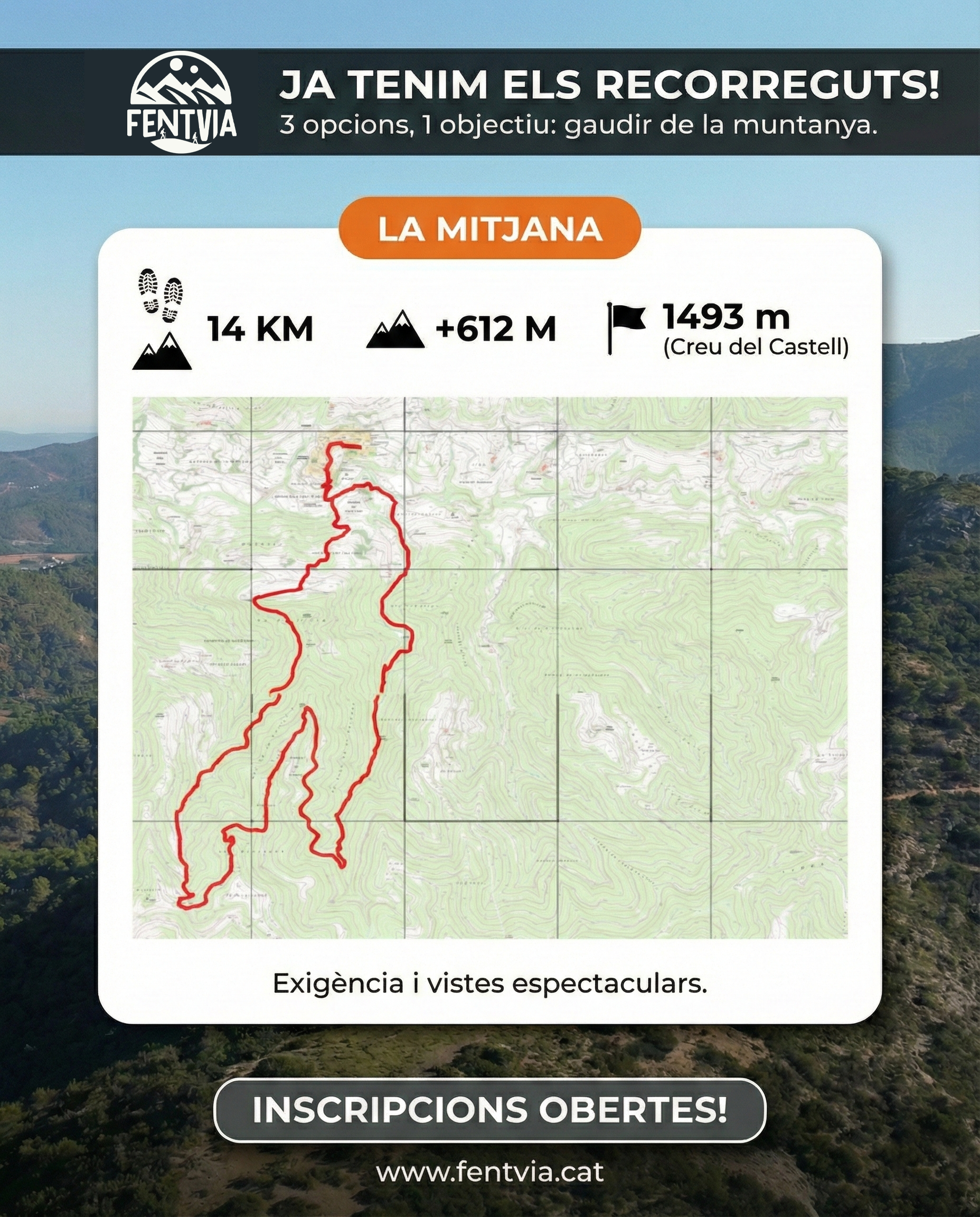 Mapa caminada mitjana